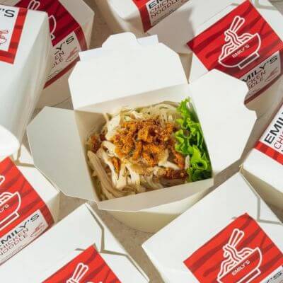 หมี่คลุกไก่ฉีก Emily’s 1